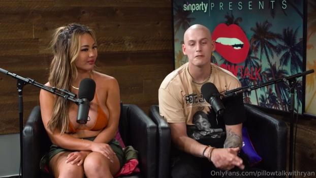 Onlyfans – Nikki Benz And Kazumi Squirts Threesome On Pillow Talk Podcast